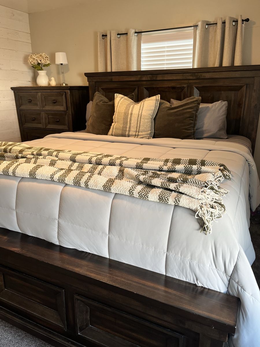 Dark Brown King size Bed