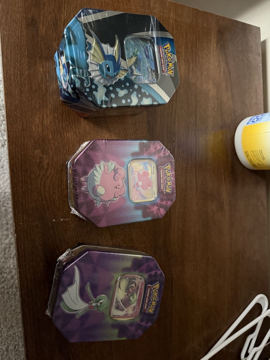 Pokemon sealed tins