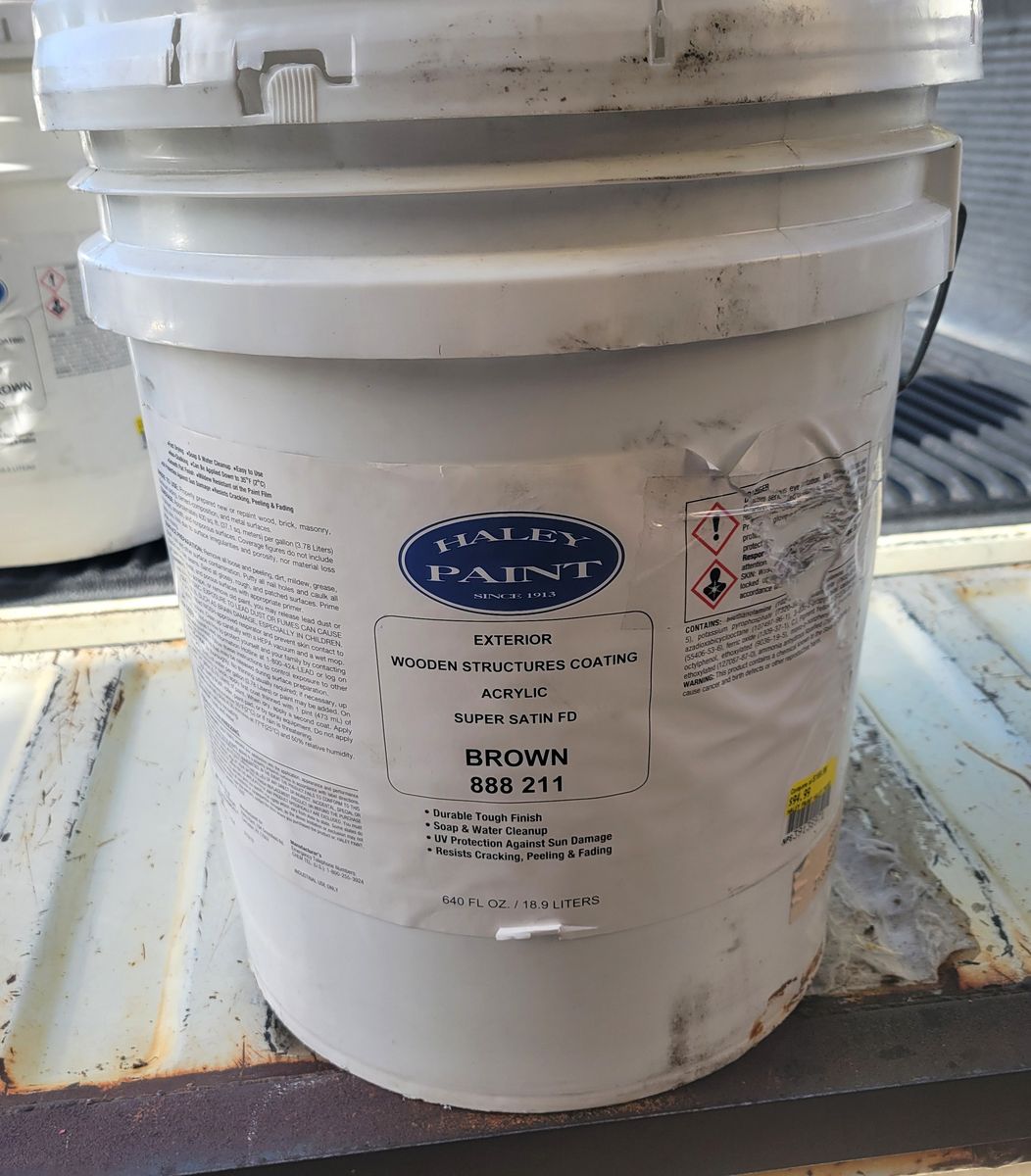 Paint Acrylic Exterior Wooden Structure Coating Brown