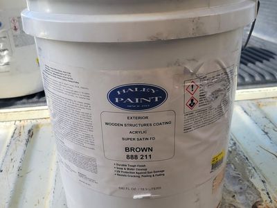 Paint Acrylic Exterior Wooden Structure Coating Brown