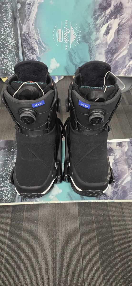 Used Burton Highshot X Step-on Snowboard Boot+Binding Womens 7.5