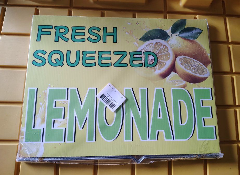 fresh squeezed lemonade heavy duty outdoor signs