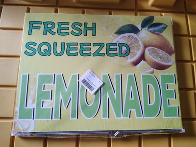 fresh squeezed lemonade heavy duty outdoor signs