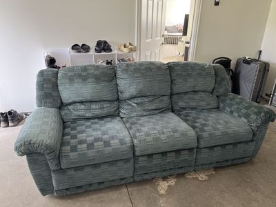 Blue Double Recliner