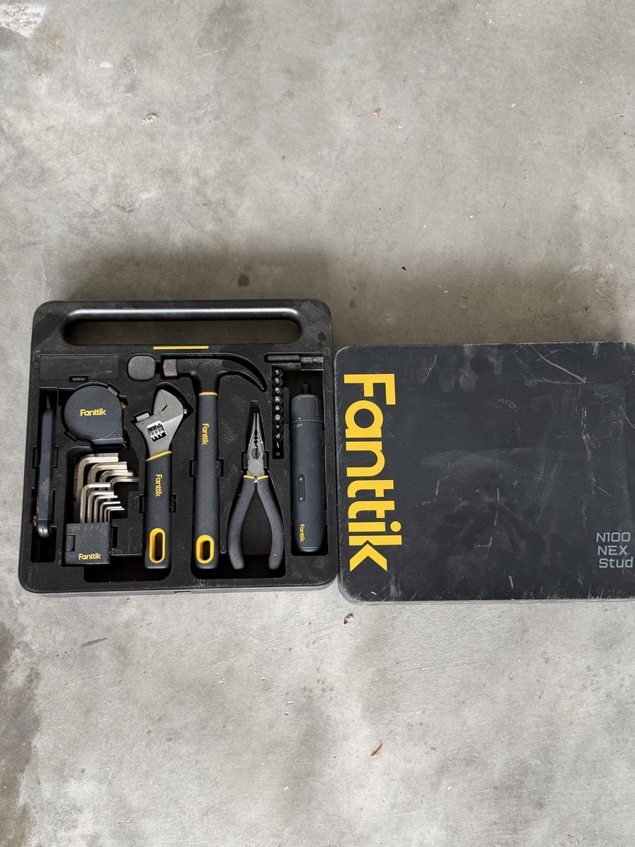 Fanttik N100 NEX Tool Set with Case - Hammer, Pliers, Wrench, Bits