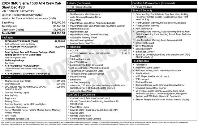 2024 GMC 1500 AT4