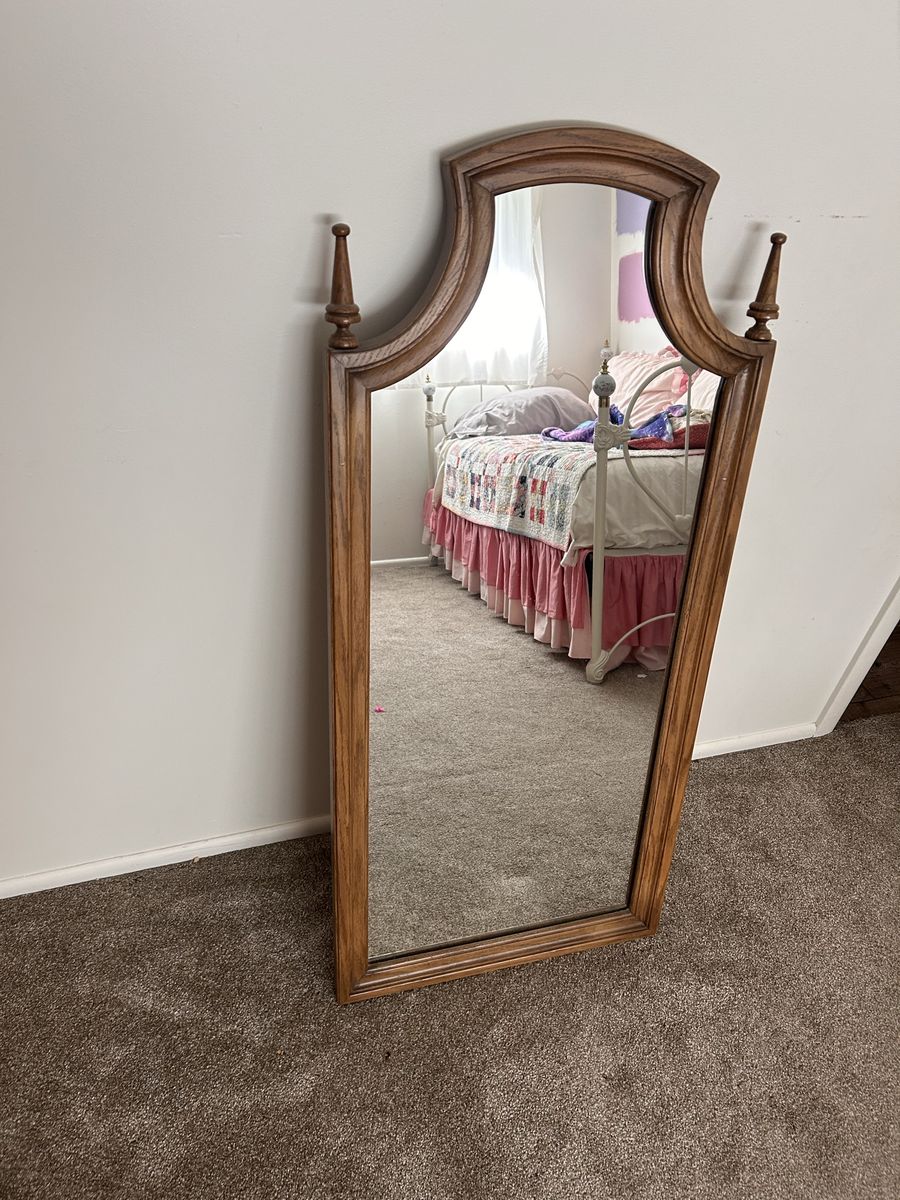 2 mirrors vintage solid wood