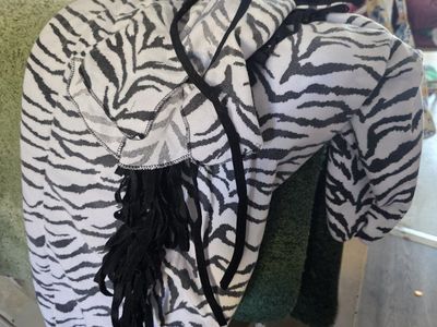 Zebra Print Animal Costume with Fringe Detail