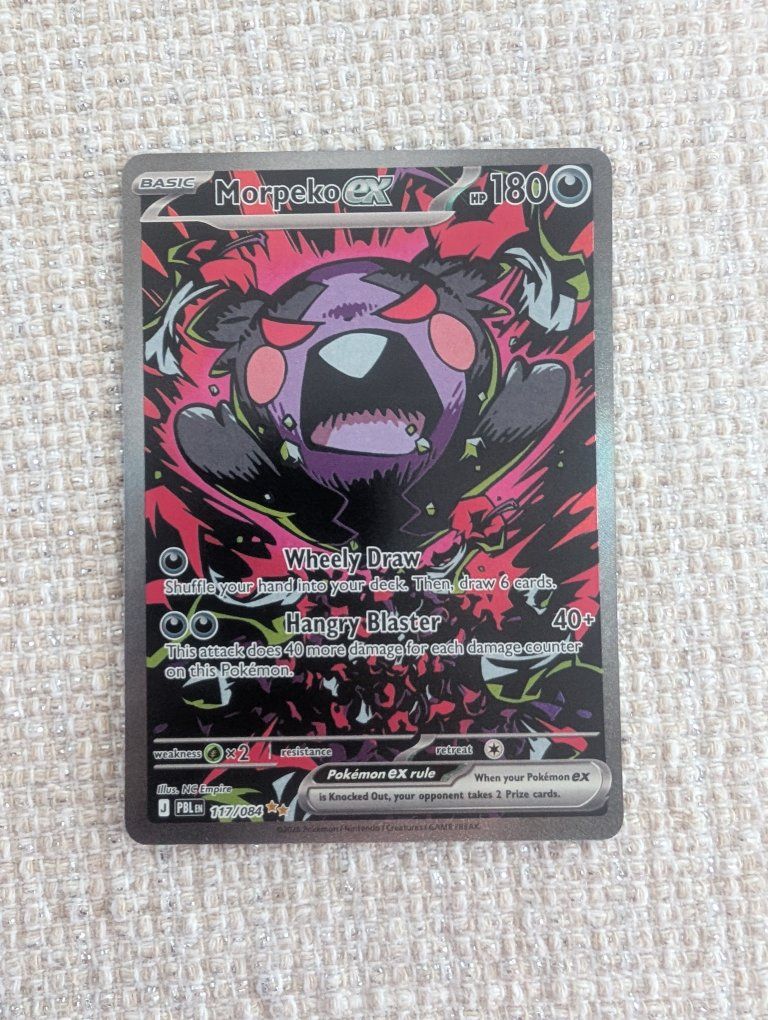 Morpeko Ex Special Illustration Rare
Pitch Black
Pokemon TCG 3 117/084