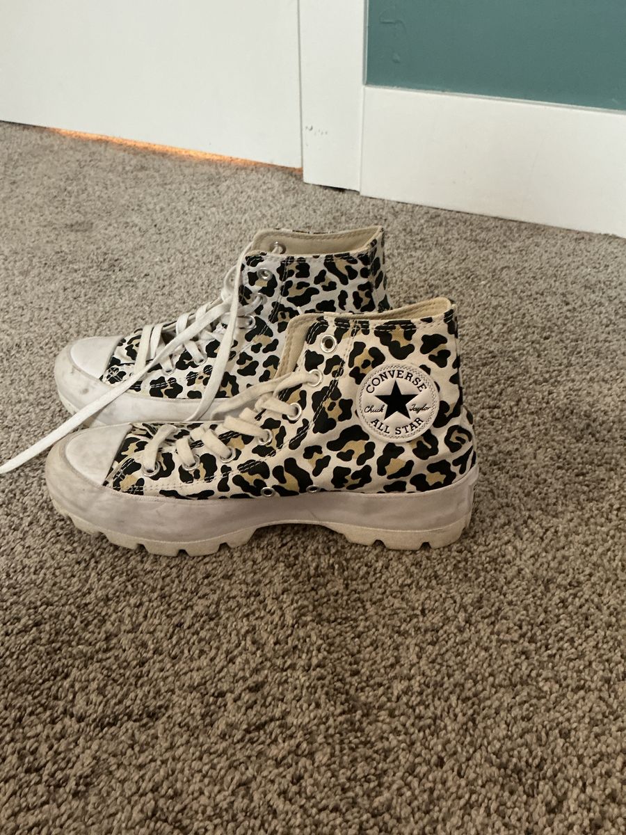 cheetah print converse
