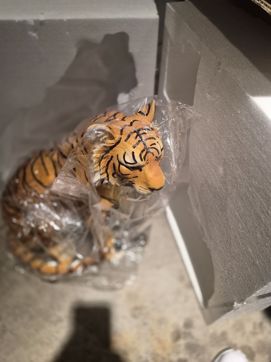 Garden Tiger Outdoor Statues 20 inches tall