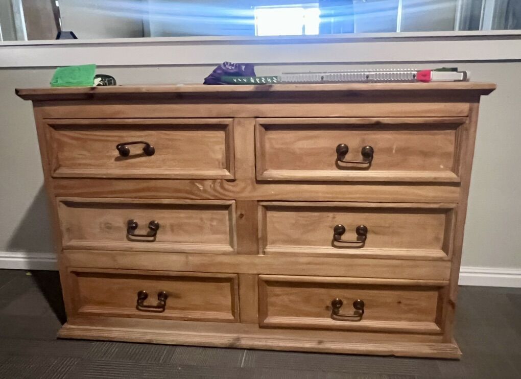 Rustic Solid Wood Bedroom & Dining Furniture Set