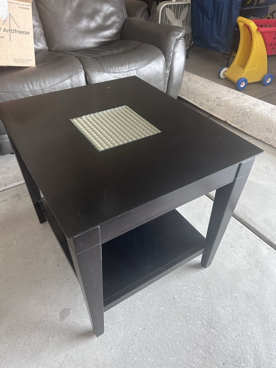 Black end table