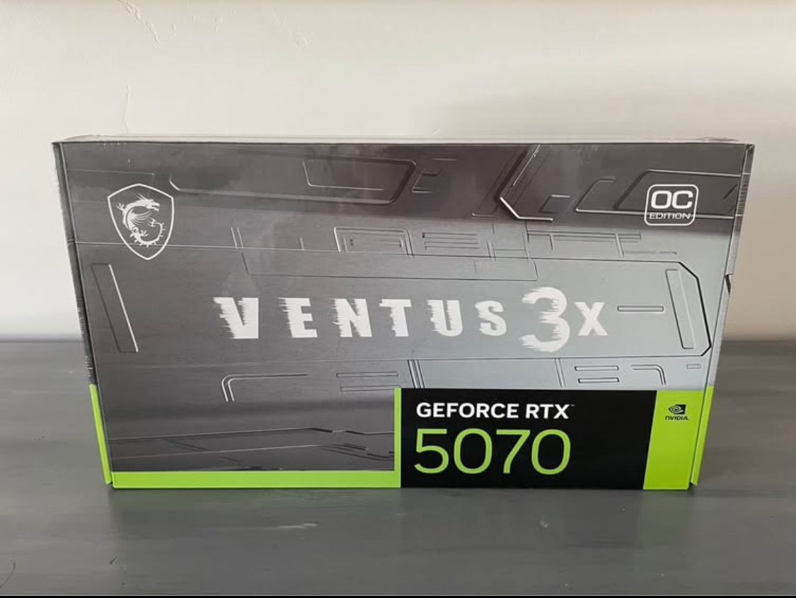 New sealed MSI 5070 Ventus 3X OC 12GB GDDR7 Nvidia RTX Gaming Graphics video card GPU 4070 Super