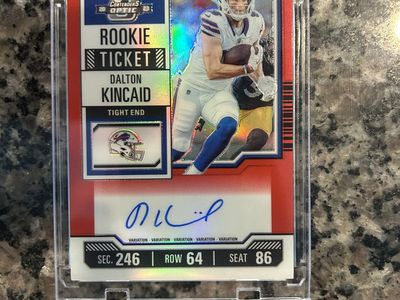 2023 Panini Contenders Optic Dalton Kincaid Rookie Ticket Auto Variation /99 #107