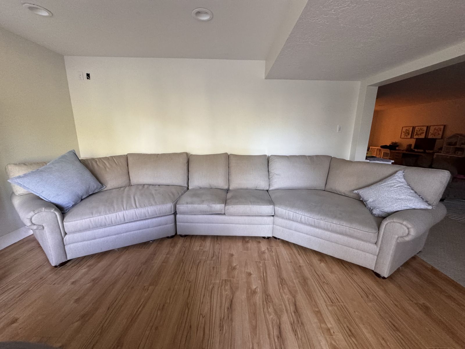 Custom Ballard Designs Sunbrella Sectional Sofa