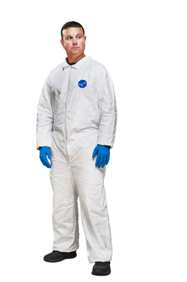 Dupont Tyvek Chemical-Resistant Coveralls 400 TY120SWHXL002500 - Size XL & LG - White - TY120S XL & LG