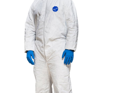 Dupont Tyvek Chemical-Resistant Coveralls 400 TY120SWHXL002500 - Size XL & LG - White - TY120S XL & LG