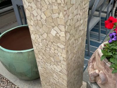 Vintage Column Stand Table LA Furniture Co