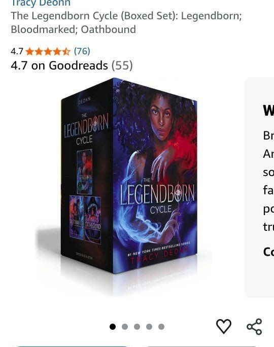 The Legendborn Cycle Boxed Set by Tracy Deonn - Legendborn, Bloodmarked, Oathbound