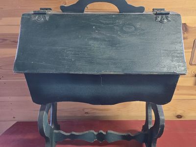vintage standing sewing box cabinet