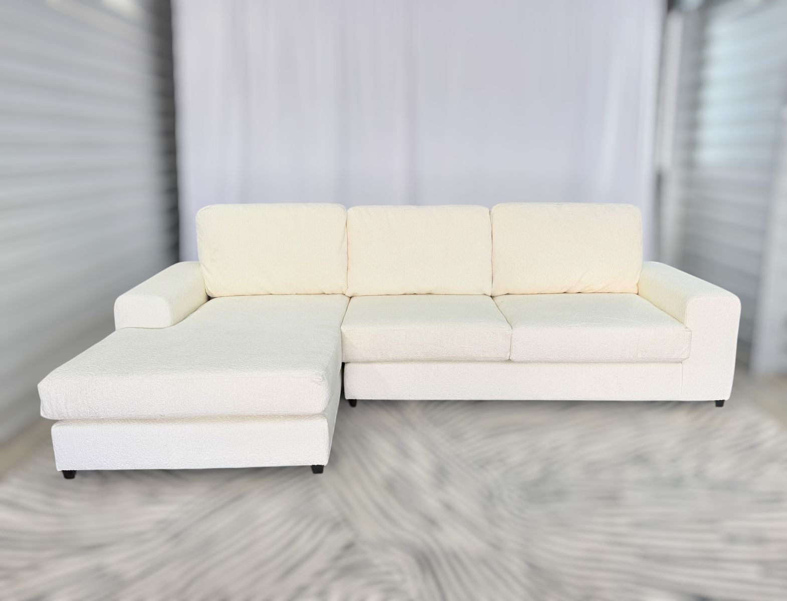 ️ 🤍 ASHLEY MODEL CLOUD BOUCLÉ SECTIONAL – IN STOCK + CUSTOM ORDER AVAILABLE 🤍 ️
