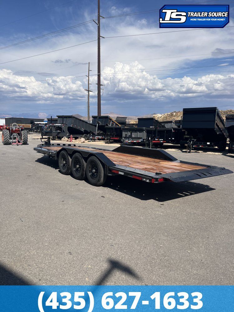 8.5x24 Double A Pro Series CT Tilt Trailer - 23K GVWR - I-Beam Frame, Torsion Axles, Wide Body w/ Drive Over Fenders