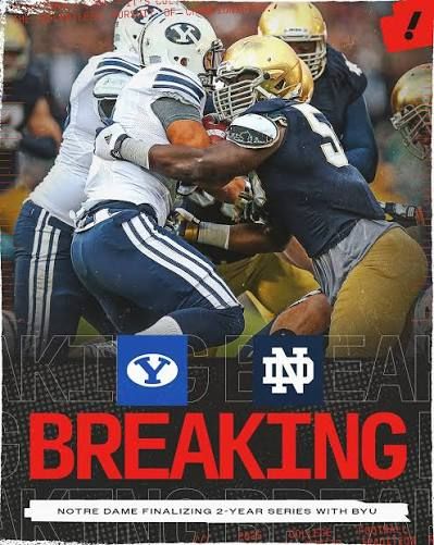 BYU vs Notre Dame Football Tickets (4) Aisle Seats