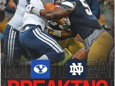 BYU vs Notre Dame Football Tickets (4) Aisle Seats