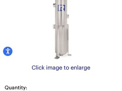 NCO 8 Brewing and Beverage Filter - Model NCO8-30-2SAN-*-150-S-B-PB - 304 Stainless Steel