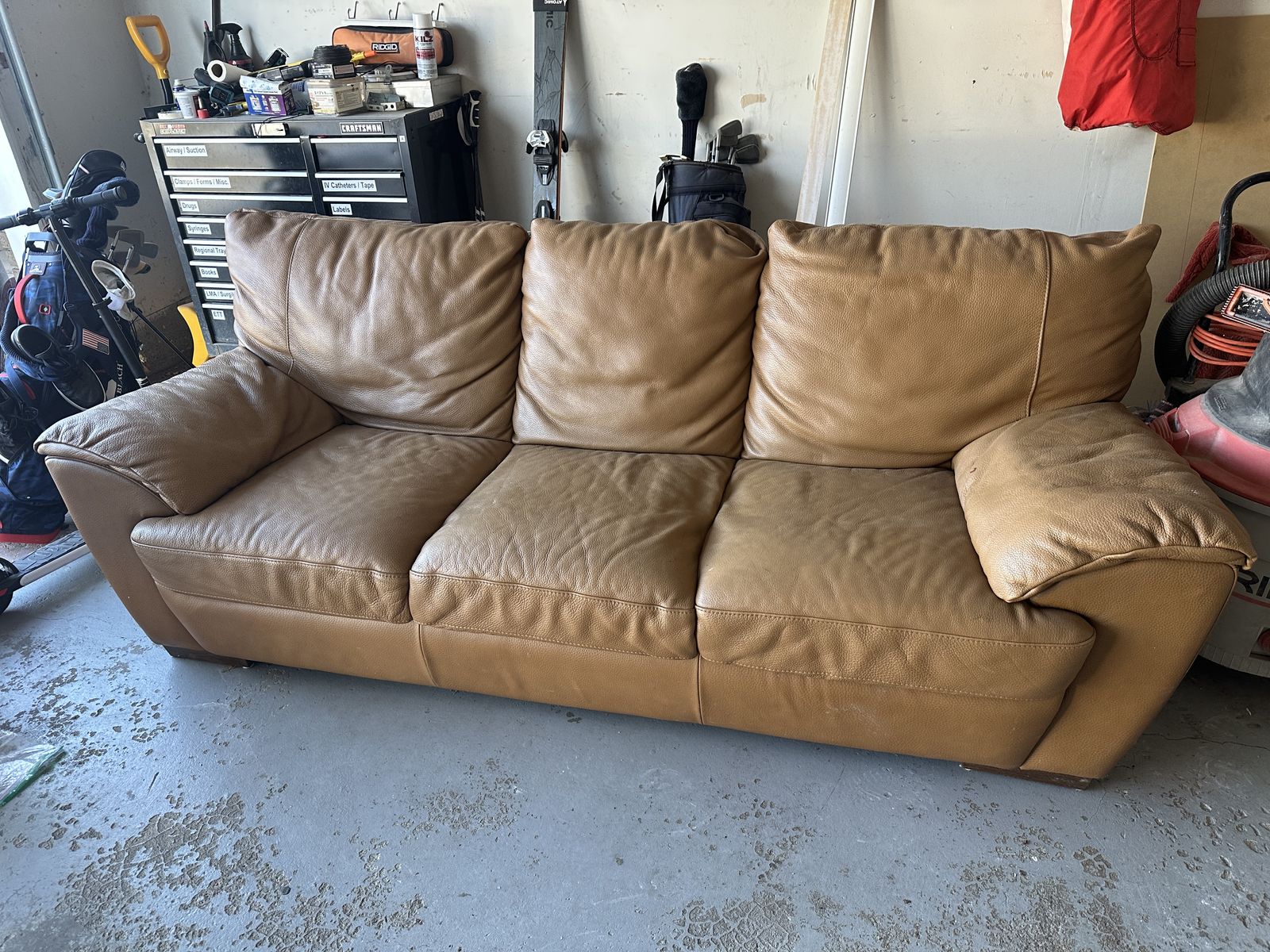 Leather couch