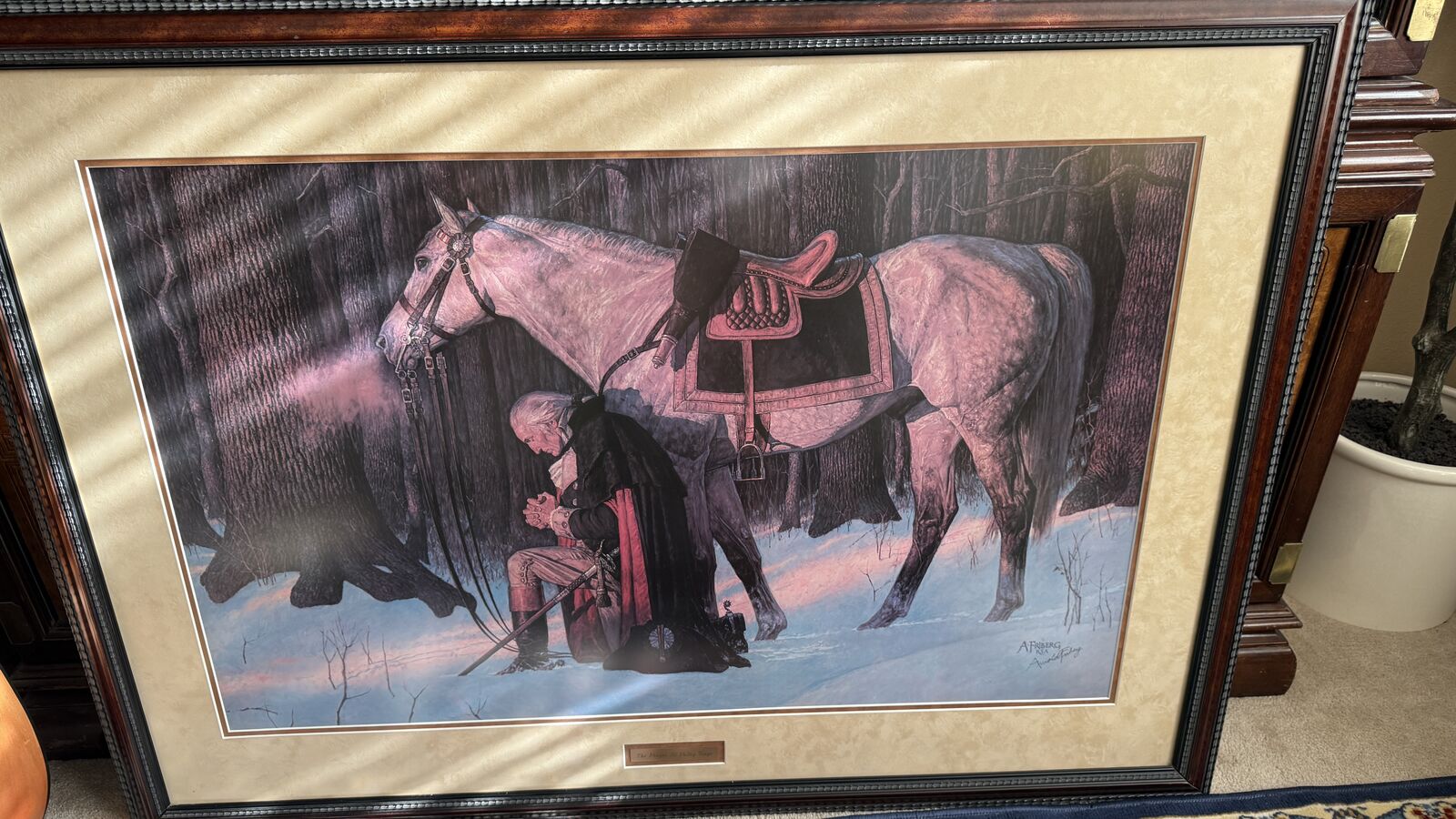 Signed and framed Arnold Frieberg 50x36