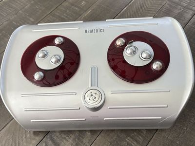 HoMedics FootPleaser FM-004 Counter-Rotational Kneading Foot Massager - Silver