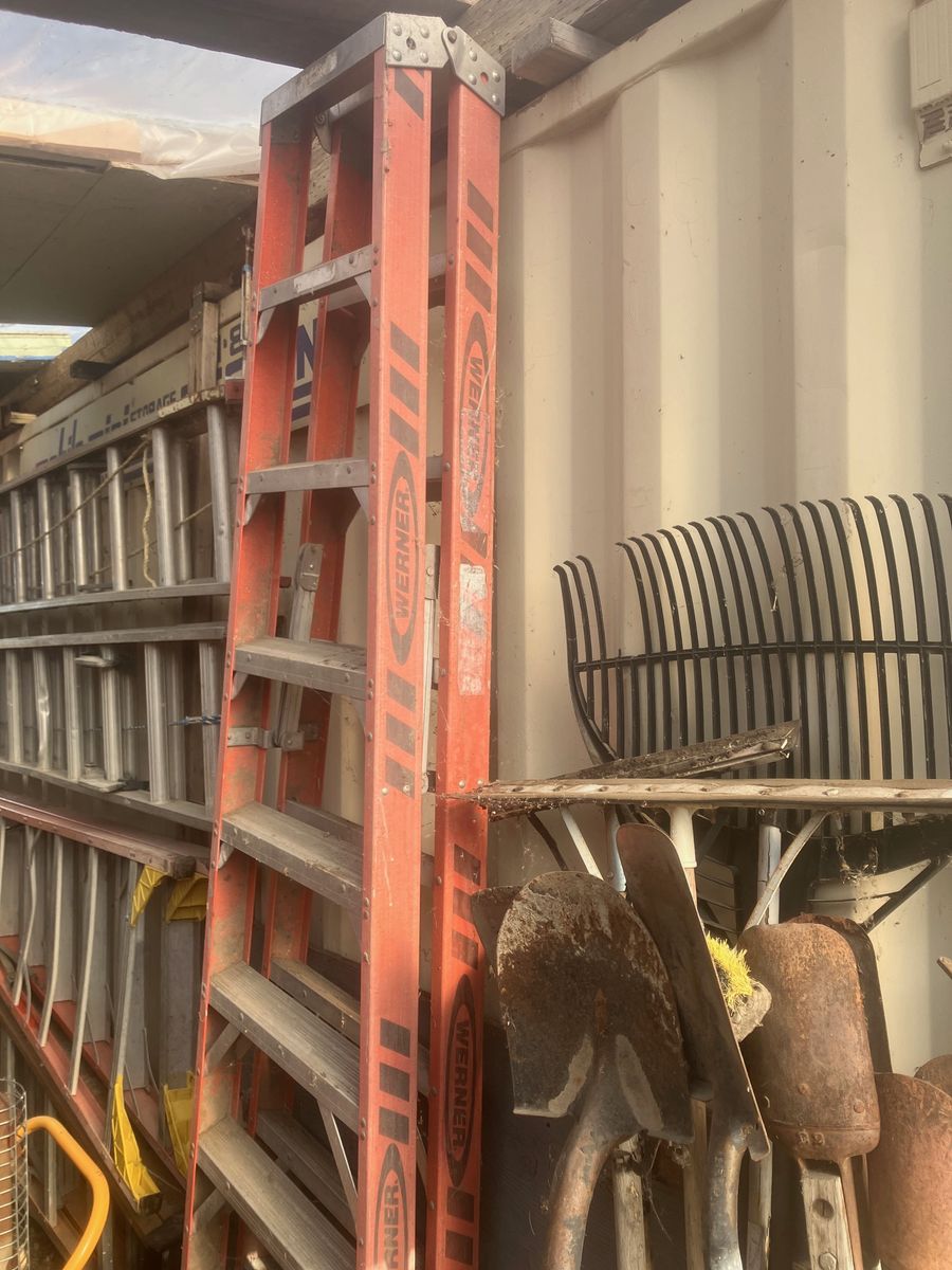 Werner Fiberglass Ladders  8' and 10' tall