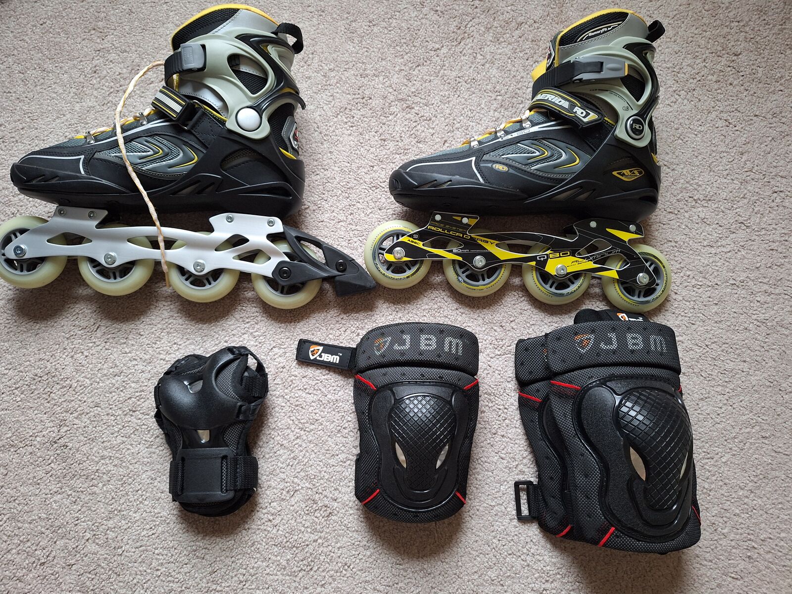 Roller Derby Aerio Q-80 Inline Skates /size 43, 10/ with JBM joint protection