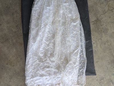 baby blessing dress. Vintage Style White Embroidered Baby Christening Gown with Garment Bag