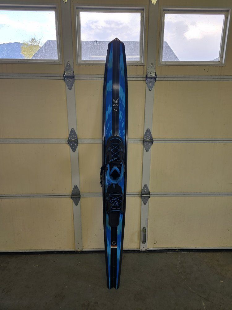 HO Freeride EVO 69 Slalom Waterski With Free-Max Binding And Rear Toe Plate Men's Shoe 10-15