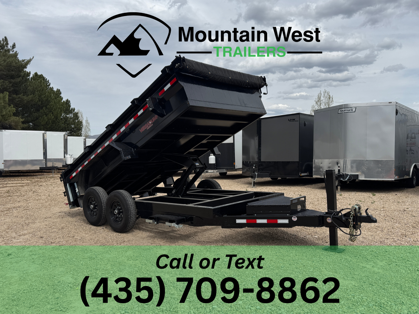 2026 Midsota 7X14-15.4K Heavy-Duty Dump Trailer w/ 24in Sides and Hydraulic Jack