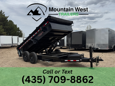 2026 Midsota 7X14-15.4K Heavy-Duty Dump Trailer w/ 24in Sides and Hydraulic Jack