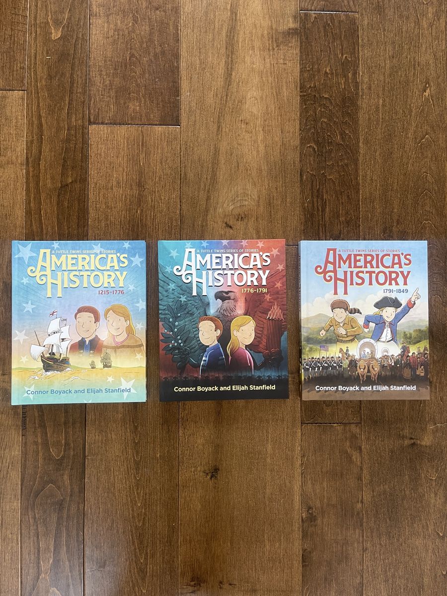 New! Tuttle Twins America’s History Volumes 1 - 3 by Boyack and Stanfield