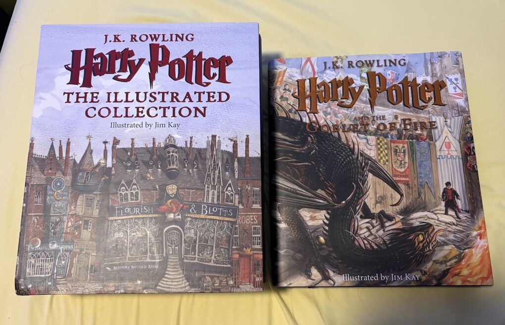 Harry Potter Books 1-4 Illustrated By Jim Kay