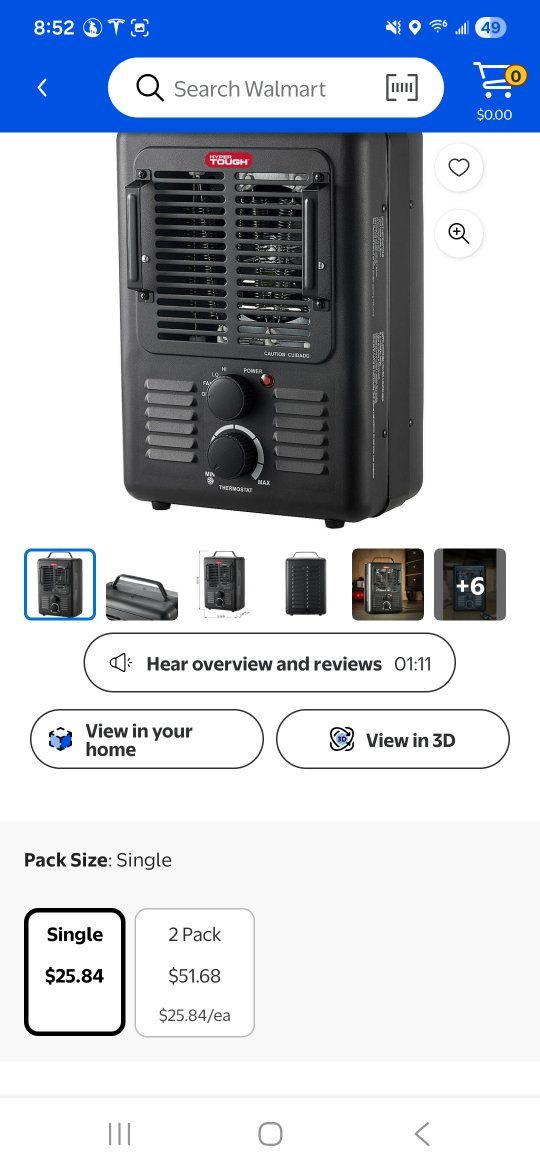 Hyper Tough New 1500W Milkhouse Utility Heater