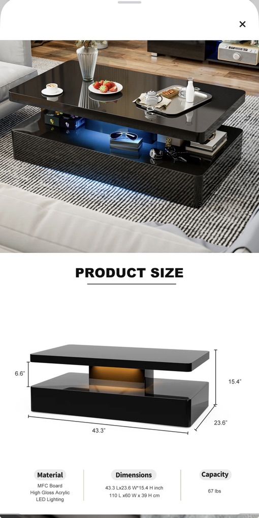 Coffee Table-high gloss
