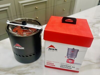 MSR REACTOR BACKPACKING STOVE SYSTEM, NEW!!