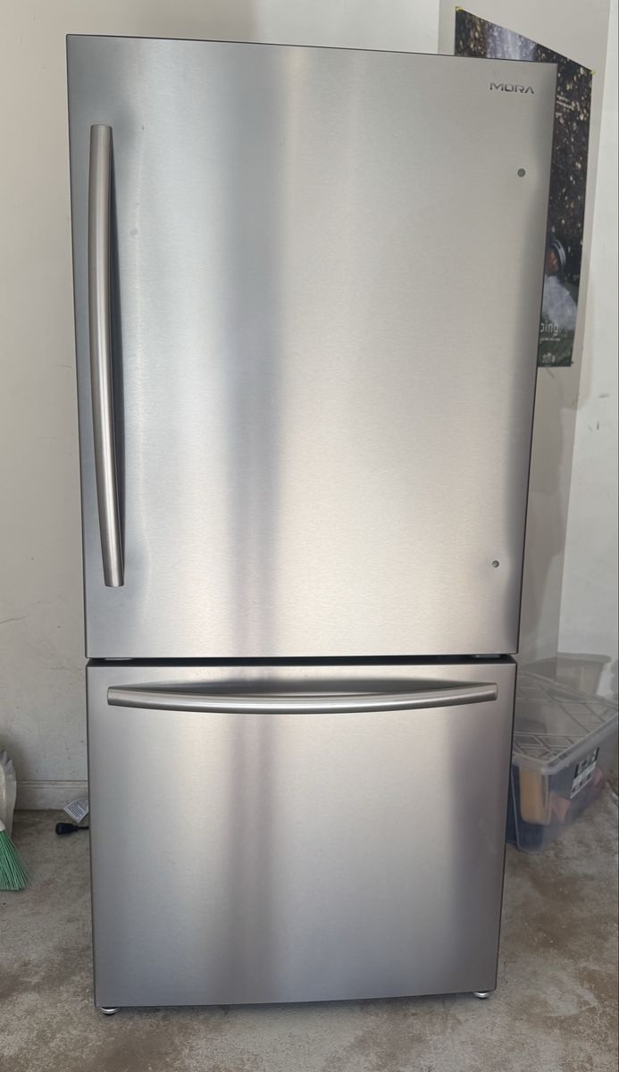 Mora 17.2 cu. ft. Stainless Steel Counter Depth Bottom Freezer Refrigerator
