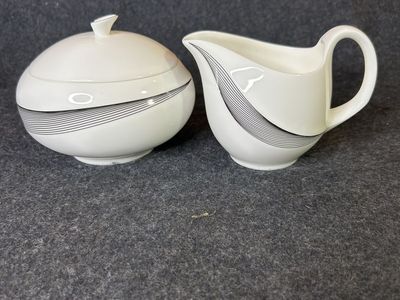 Wedgwood Apollo Creamer and sugar bowl