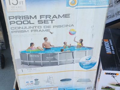 15 foot above ground pool (new in box)