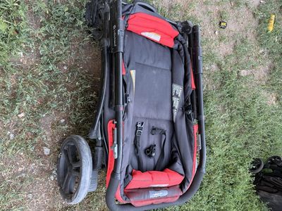 Baby Trend Tour 2-in-1 Stroller Wagon - Black and Red