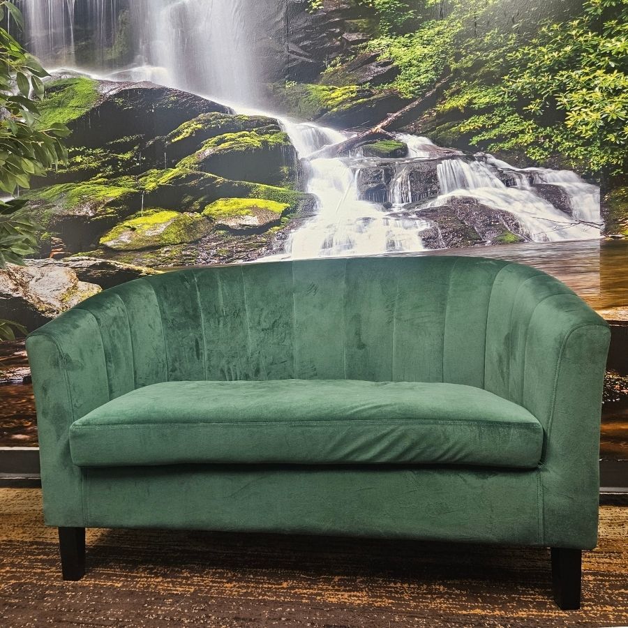 Modern Minimalistic Small Love Seat - Upscale Decorating or Wedding / Events