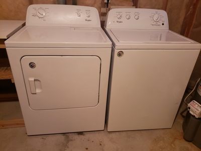 Working Whirlpool Washer & Dryer Set - Highly Reliable Top-Load